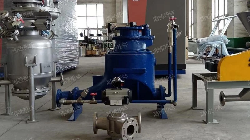 AV pump powder conveying
