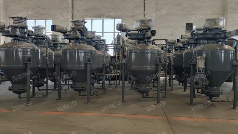 Positive pressure bin type ash conveying pump