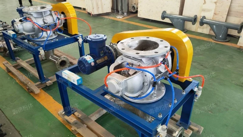 High temperature variable frequency rotary discharger