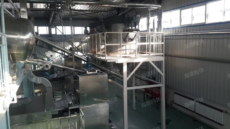 Sponge sand pneumatic conveying