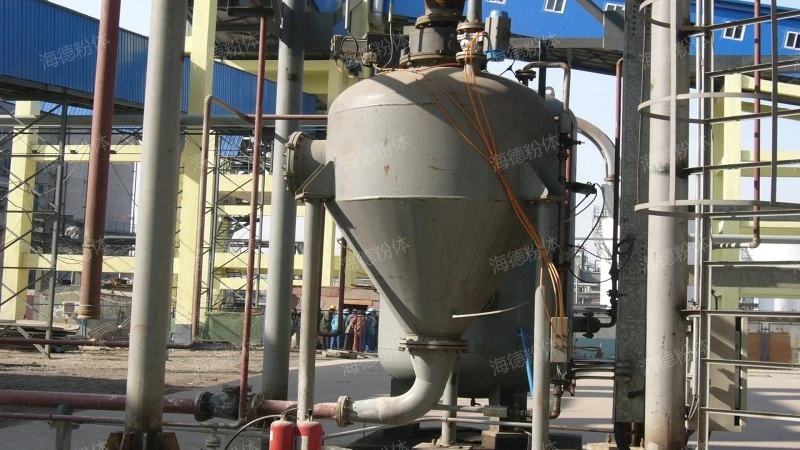 Steel lime conveying system