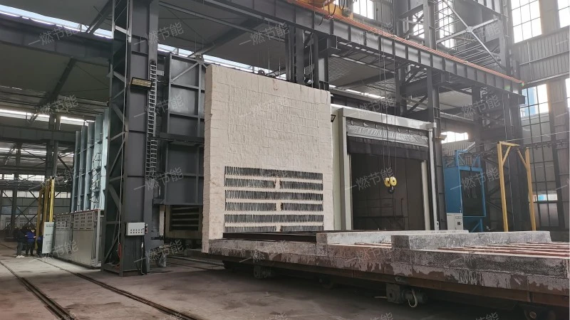 Trolley forging electric heating furnace