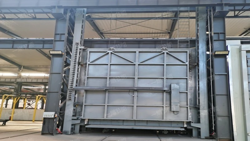 Trolley forging resistance heating furnace