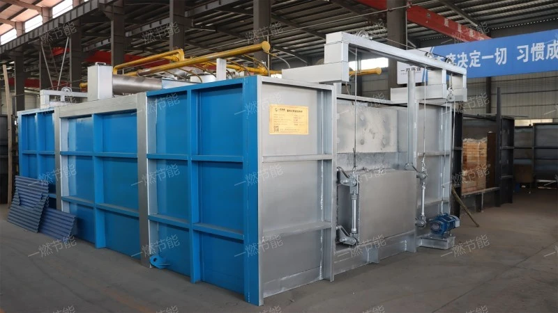 Double through quenching furnace