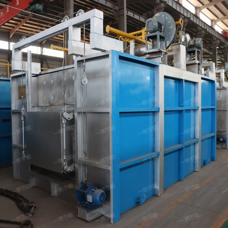 Natural gas through heating furnace