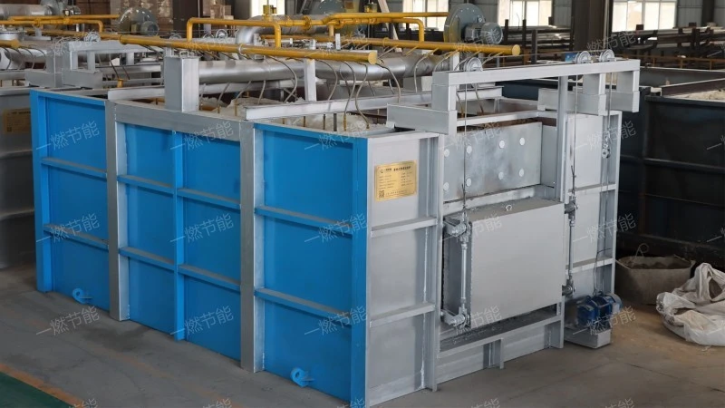 Double through quenching furnace