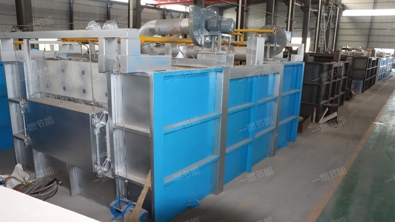 Natural gas through heating furnace
